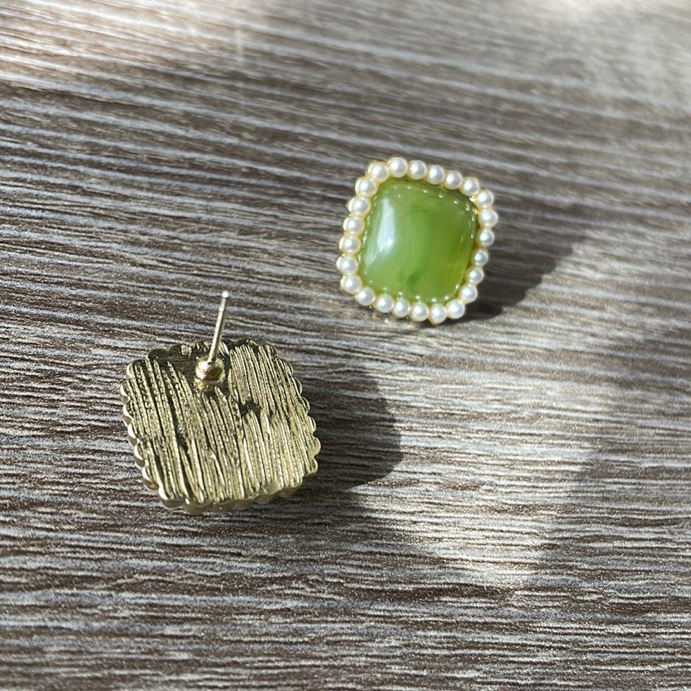 Vintage stud earrings N75 - Picture 3 of 4